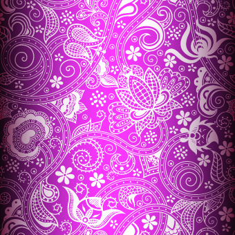 Floral decorative pattern background 07