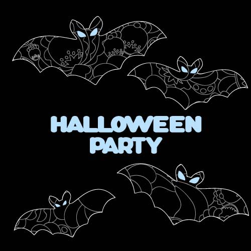 party illustration halloween ghost 