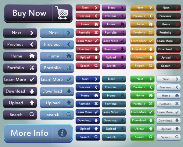 Button Collection 02 (buy ,Download ,Upload ,Search Button ….)