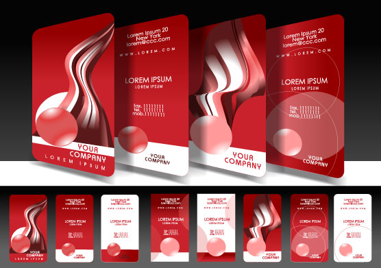 Stylish Creative cards free vector 01