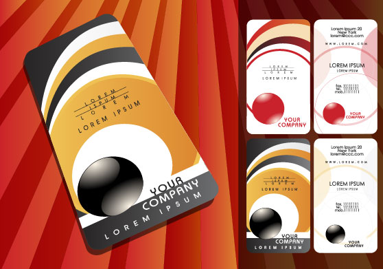 Stylish Creative cards free vector 03
