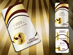 Stylish Creative cards free vector 05