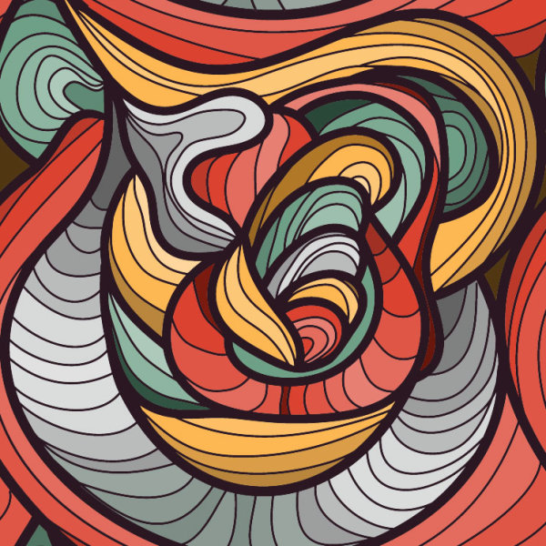 Set of Snake texture pattern vector 08