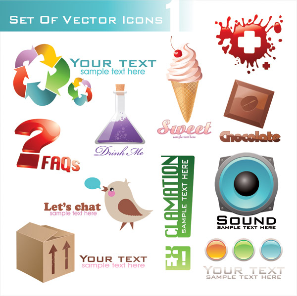 3D icon vector vector