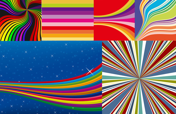 Line related background vector set