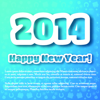 poster background new year happy background vector background 2014 