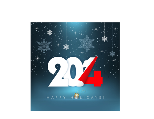 year new year creative background 2014 