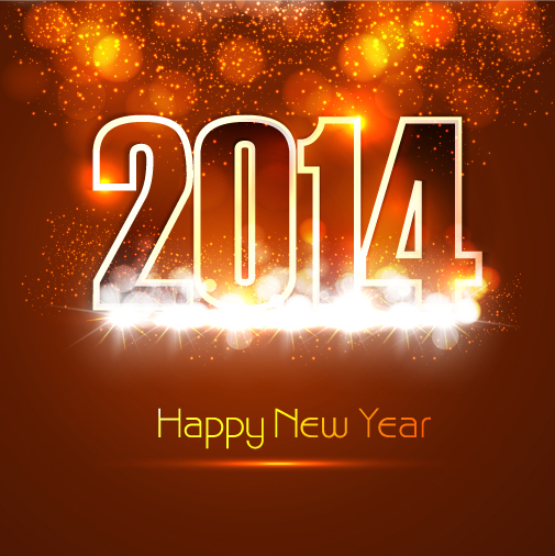 new year design creative background 2014 