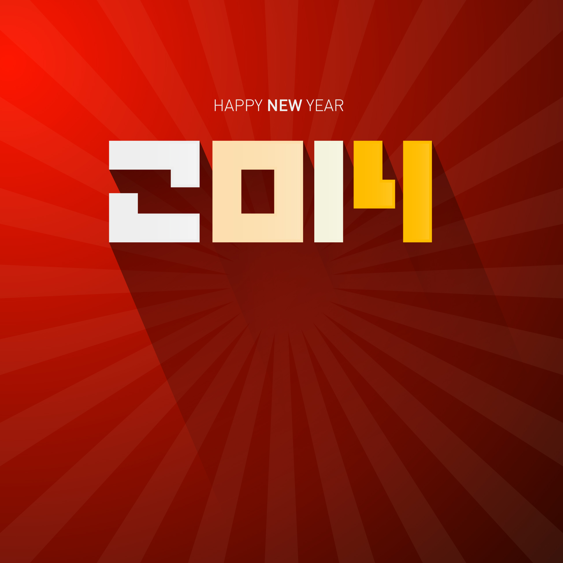 new year design creative background 2014 