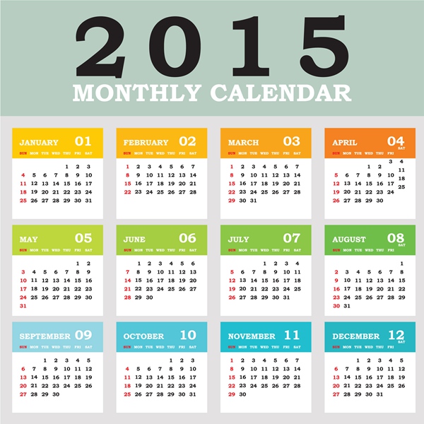 creative calendar 2015 