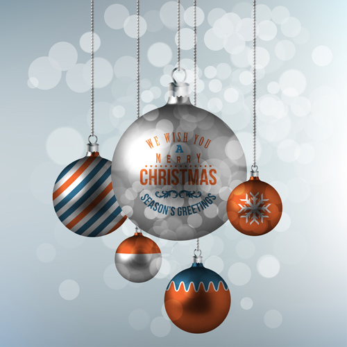 2016 Christmas ball hanging vector material 2016 Christmas ball hanging vector material