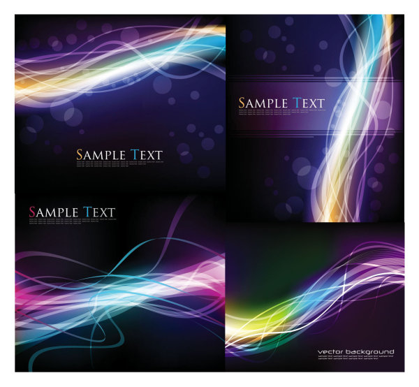 wavy lines science and technology fantasy dynamic lines curve colorful color background  