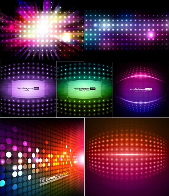 sense of space background image material light spot garden free background under EPS colorful 