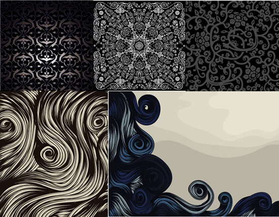 Winding pattern pattern background pictures background to download free EPS 