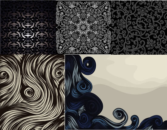 Retro decorative pattern background