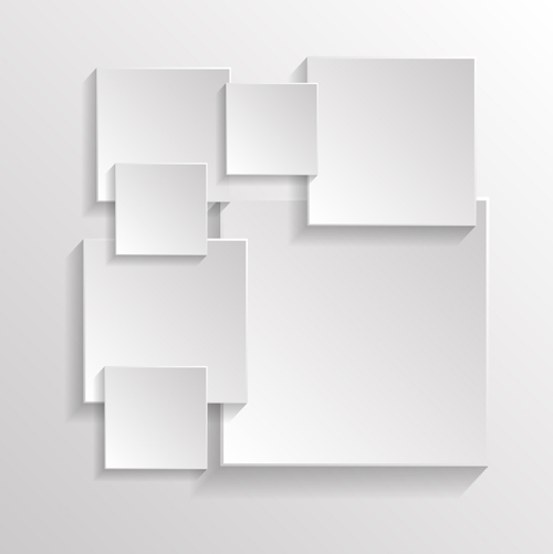 3D square abstract background vector material 04
