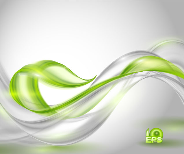 wavy style green background 