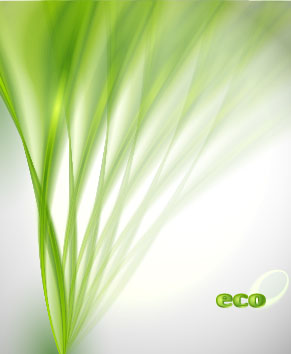 Abstract wavy green eco style background vector 05