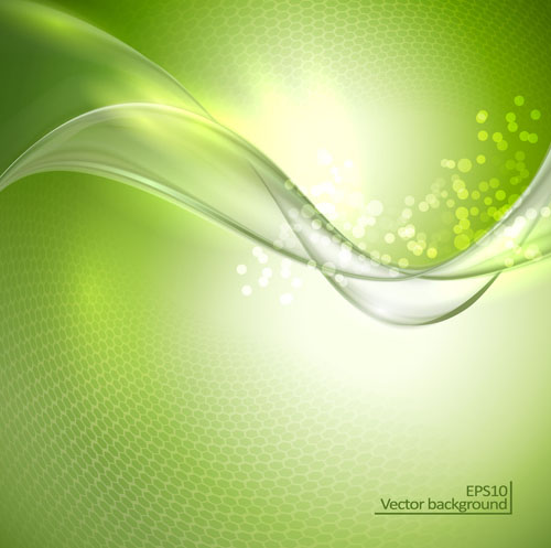 wavy green eco background abstract 