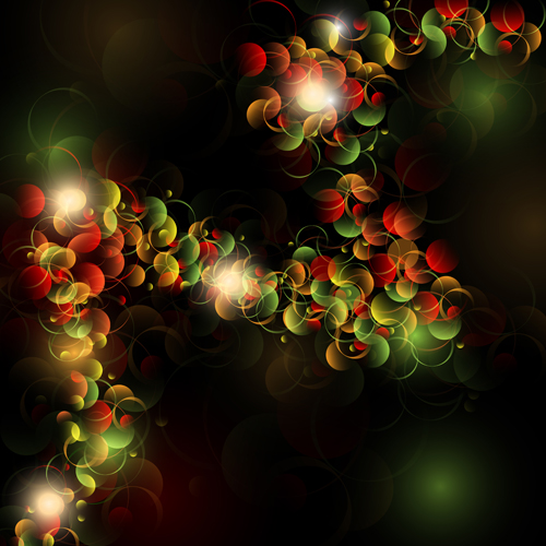 Bright dynamic circle vector background 01