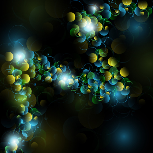dynamic circle vector background 02 Bright dynamic circle vector background 02
