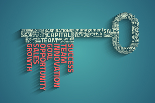 Business template with key vector material 04