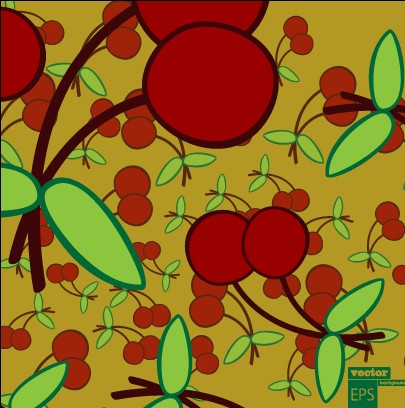 Cartoon food pattern design vector 05
