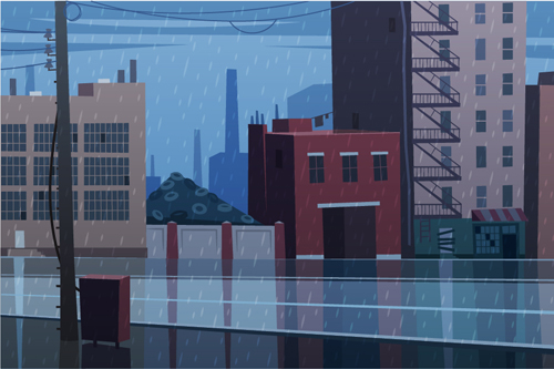 City skyscrapers design material vector 03
