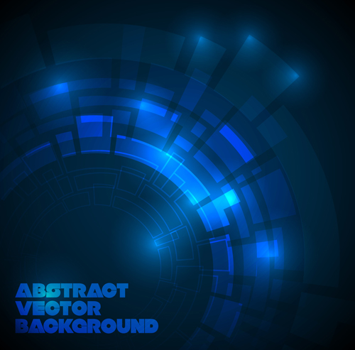 vector background technical dark concept blue 