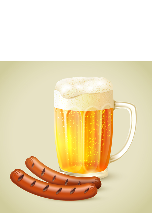 Creative oktoberfest beer poster vector 01