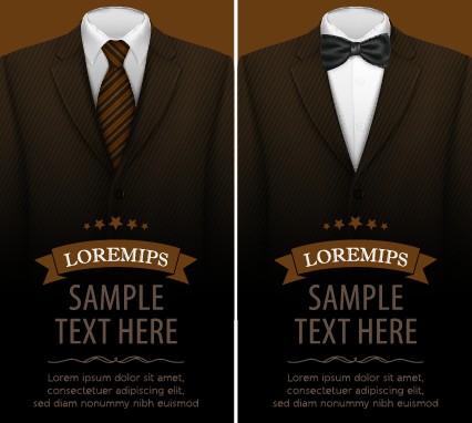 Creative suit with business cards vector set 03
