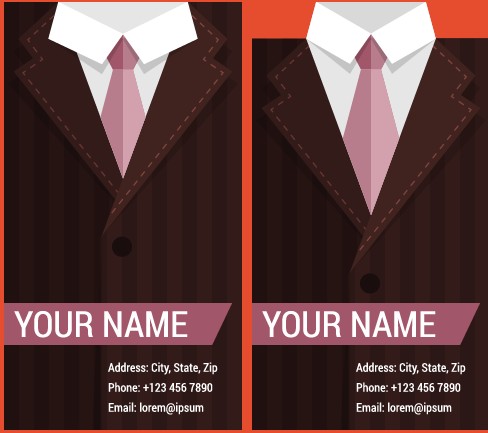 suit business cards business 