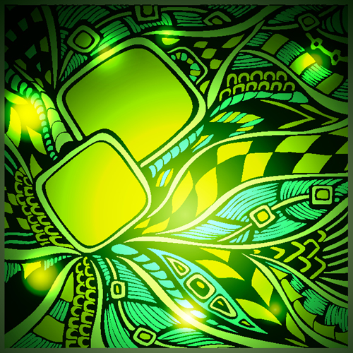 Doodle pattern abstract art background vector 07