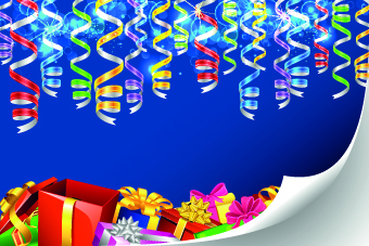 Funny Happy Birthday vector background 01