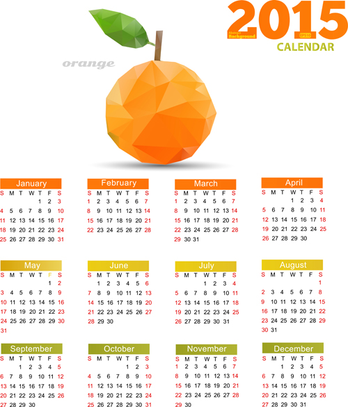 geometric shapes Geometric Shape fruits calendar 