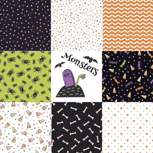 Halloween pattern vector seamless material 02