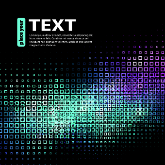 Neon light abstract background vector 02
