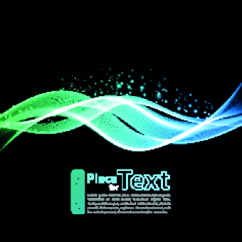 Neon light abstract background vector 03