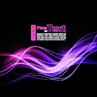 Neon light abstract background vector 04