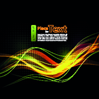 Neon light abstract background vector 05