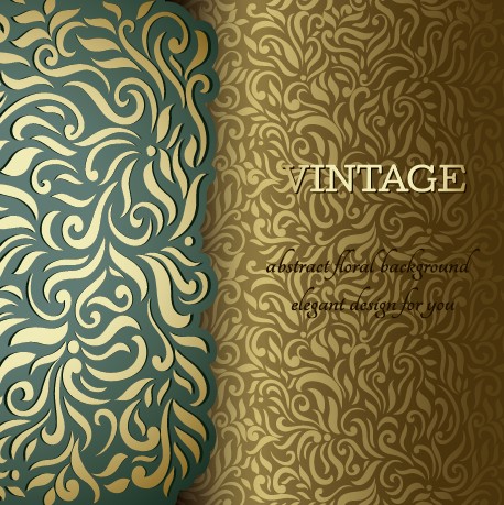 Ornate pattern vintage background graphics 02