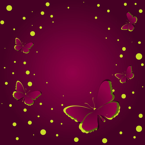 paper cut butterfly background 