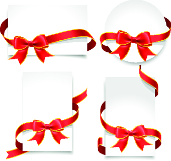 ribbon christmas cards card 