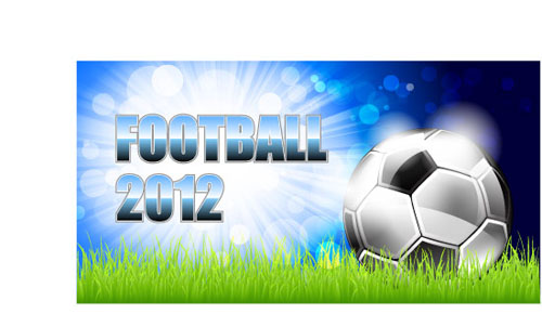 Set of euro cup 2012 design elements vector 04