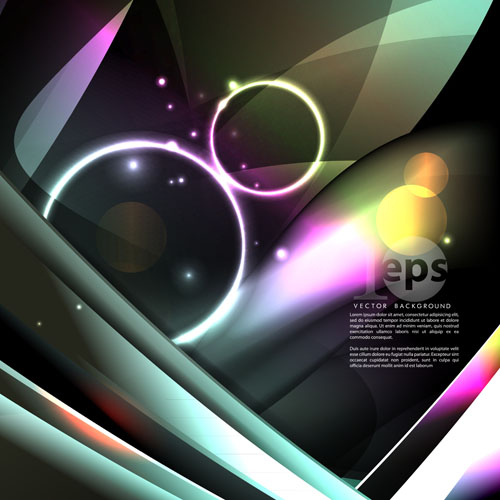Set of ornate waves vector background 50