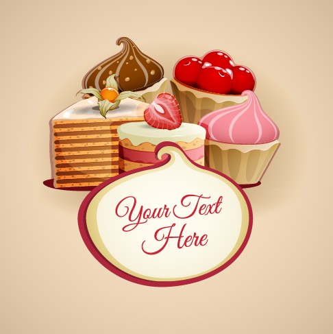 Colorful sweet and background art vector 02
