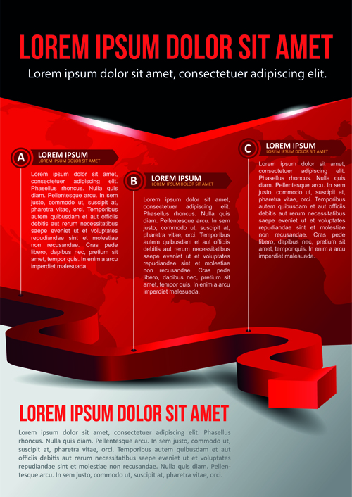 Vector templates modern business design graphics 05
