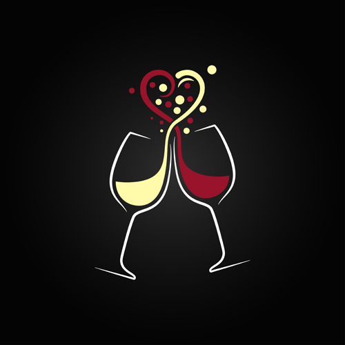 Vector wine background creative design set 10