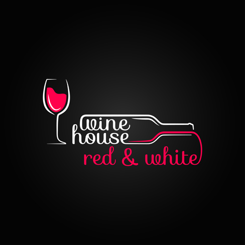Vector wine background creative design set 11