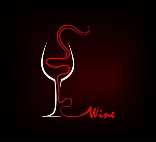 Vector wine background creative design set 12